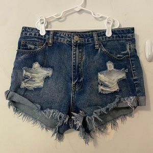 Windsor Distressed Denim Shorts
